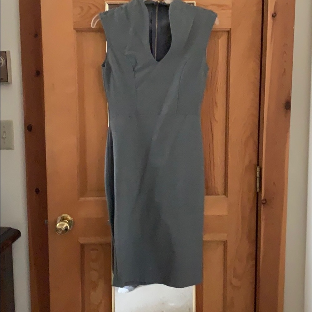 Gray pencil dress